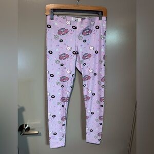 Cute Patterned Leggings in Light Purple